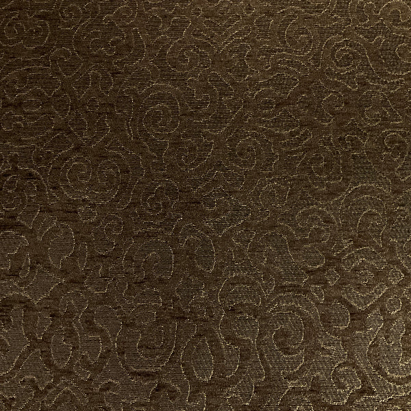 Lazenby Twig Brown Raised Chenille Upholstery Fabric
