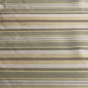 Lemonade Dove Beige Green Stripe Upholstery Fabric