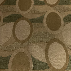 Loco Patina Beige Geometric Chenille Upholstery Fabric