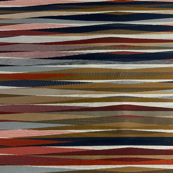 Maharam Paul Smith Overlapping Stripe Clay Upholstery Fabric