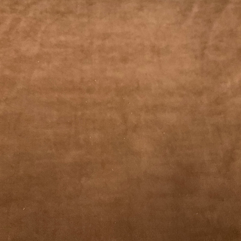 Maleficent Fireclay Solid Brown Short Velvet Upholstery Fabric