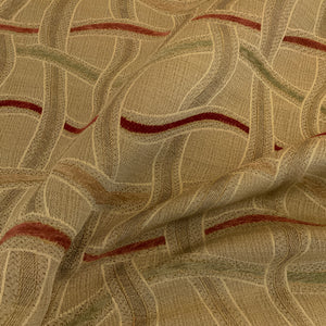 Maui Fiesta Beige Geometric Upholstery Fabric