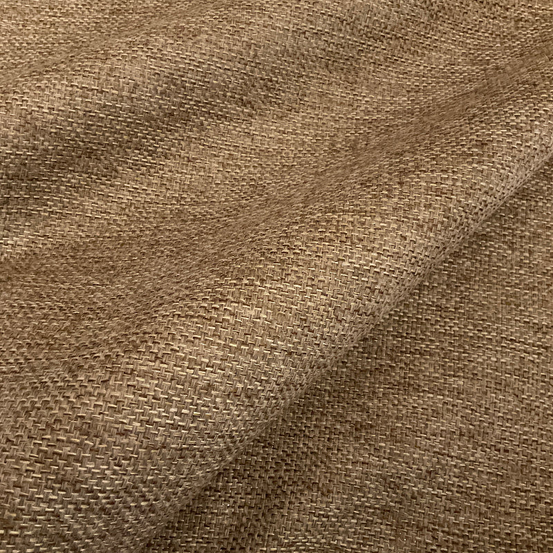 Mays Acorn Solid Brown Tweed Upholstery Fabric