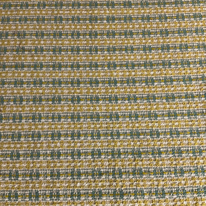 Mazzy Gold Yellow Tweed Stripe Upholstery Fabric