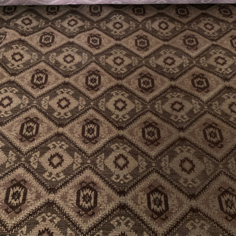 Mini Colorado Cafe Brown Chenille Southwest Upholstery Fabric