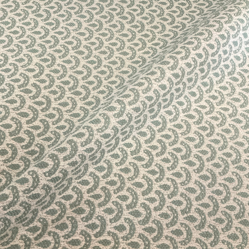 Osaka Mint Green Scallop Upholstery Fabric