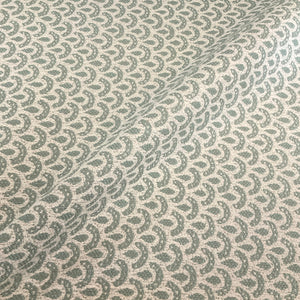 Osaka Mint Green Scallop Upholstery Fabric