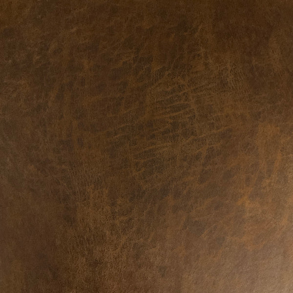 Palance Rustic Distressed Brown Faux Suede Upholstery Vinyl