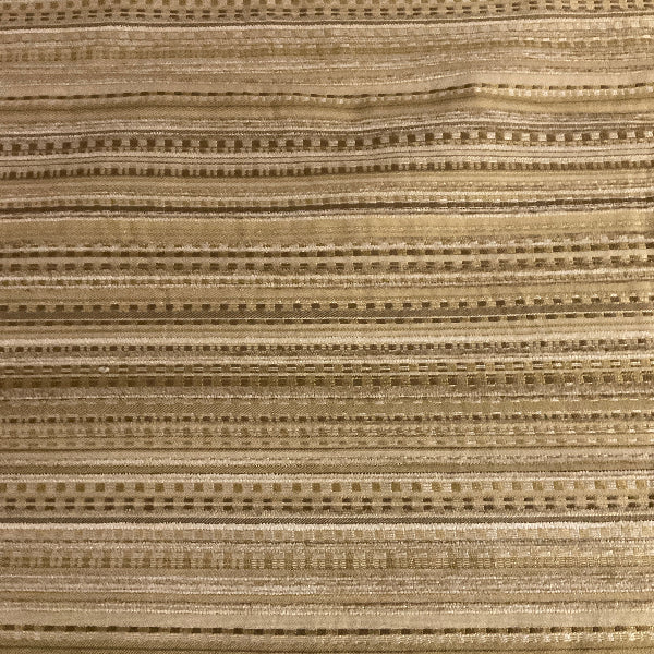 Ragtime Cream Beige Chenille Stripe Upholstery Fabric
