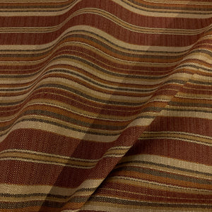 Randomlane Redrock Brick Red Stripe Upholstery Fabric