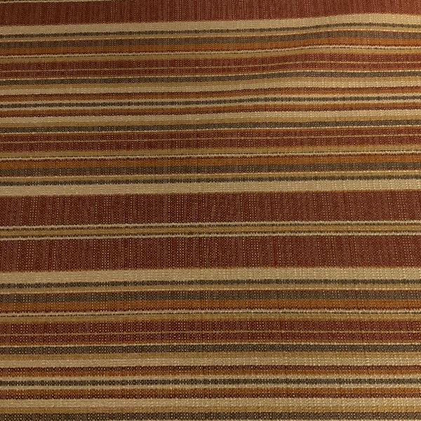 Randomlane Redrock Brick Red Stripe Upholstery Fabric