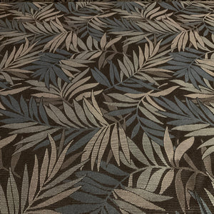 Reaction Delft Gray Leaf Design Upholstery Fabric