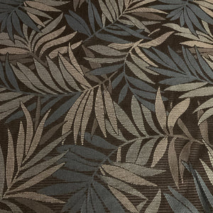 Reaction Delft Gray Leaf Design Upholstery Fabric