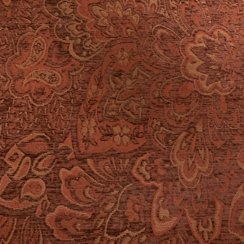 Rebecca Paprika Red Paisley Upholstery Fabric