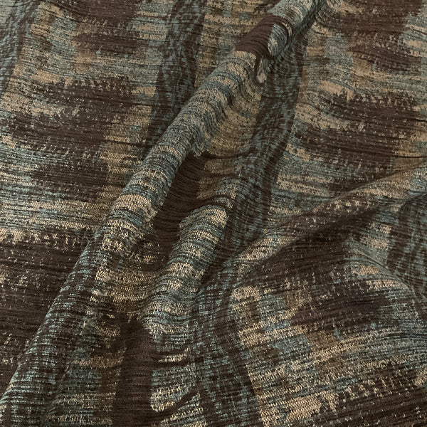 Regal Hallett Peak Teal Deer Chenille Upholstery Fabric