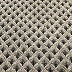 Regal Ogee Charcoal Gray Geometric Upholstery Fabric