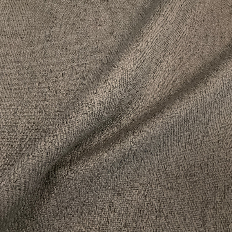 Regal Reach Charcoal Gray Tweed Chenille Upholstery Fabric