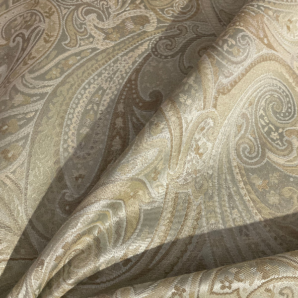 Reno Turquoise Blue Paisley Upholstery Fabric