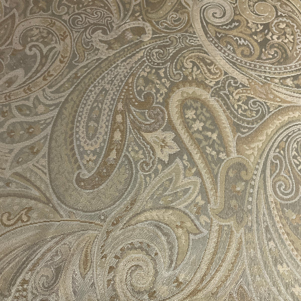Reno Turquoise Blue Paisley Upholstery Fabric
