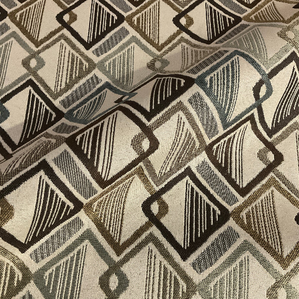 Richloom Interlock Diamond Gray Upholstery Fabric