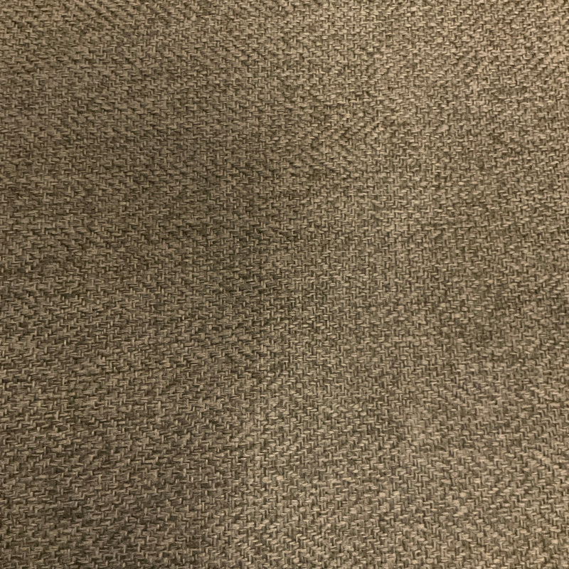 Romero Teak Brown Chenille Chevron Upholstery Fabric