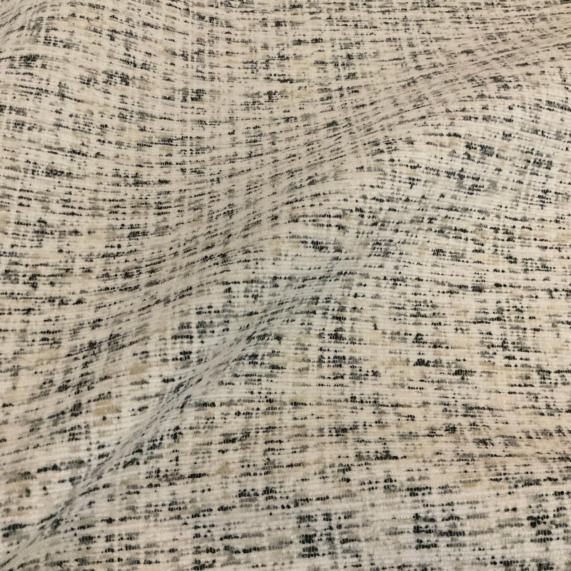 Salt and Pepper Chenille Tweed White Upholstery Fabric