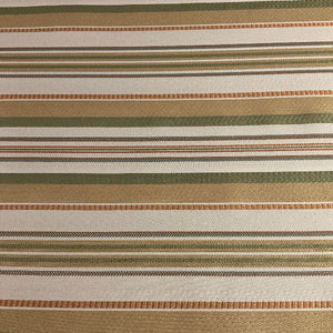 Sharyn Chablis Beige White Stripe Designer Upholstery Fabric