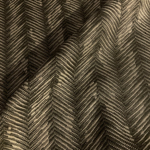 Shona Pearle Gray Herringbone Stripe Upholstery Fabric