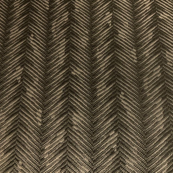 Shona Pearle Gray Herringbone Stripe Upholstery Fabric