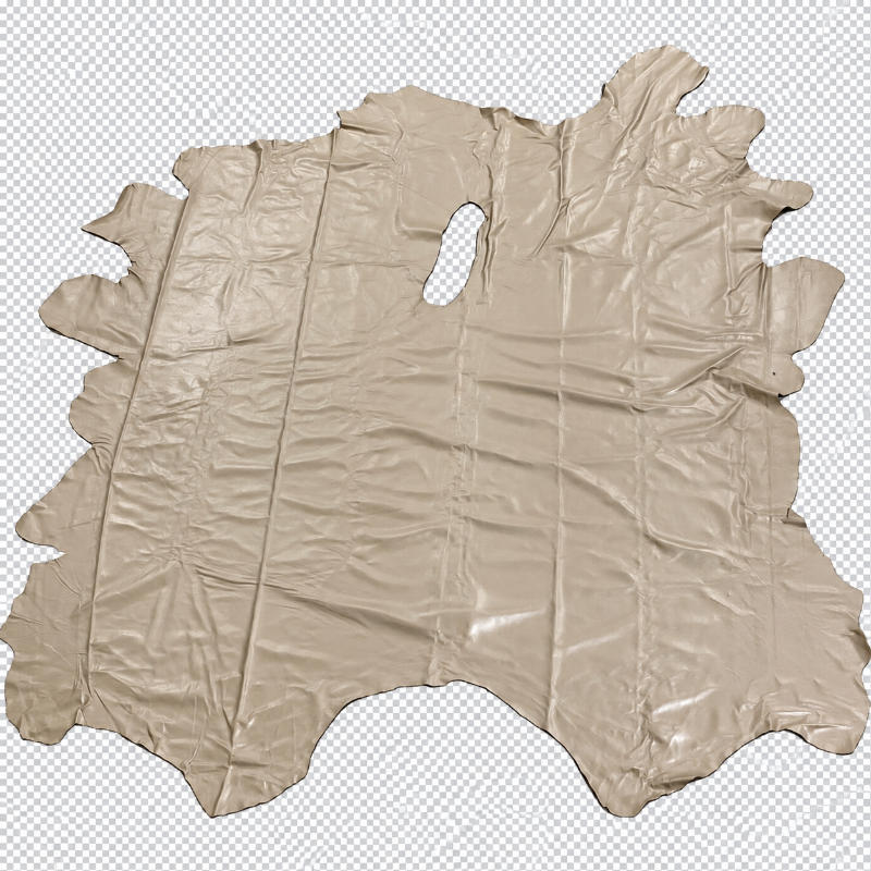Soft Beige Leather Full Whole Cow Hide Upholstery