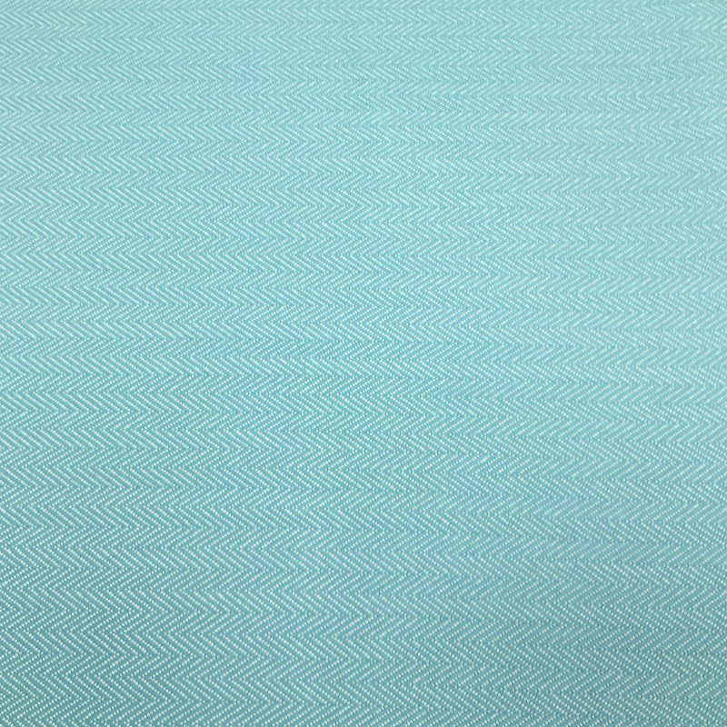 Solitude Teal Blue Herringbone Stripe Upholstery Fabric