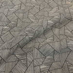 Sunbrella Acuco Zebra Geometric Black Outdoor Upholstery Fabric