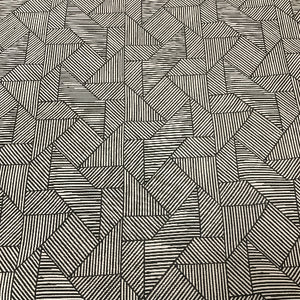 Sunbrella Acuco Zebra Geometric Black Outdoor Upholstery Fabric