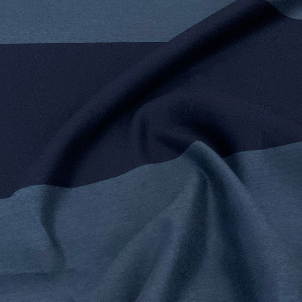 Sunbrella Amanda Ocean Navy Large Stripe Outdoor Upholstery Fabric