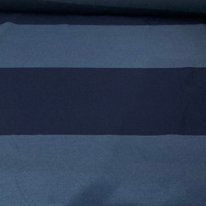 Sunbrella Amanda Ocean Navy Large Stripe Outdoor Upholstery Fabric