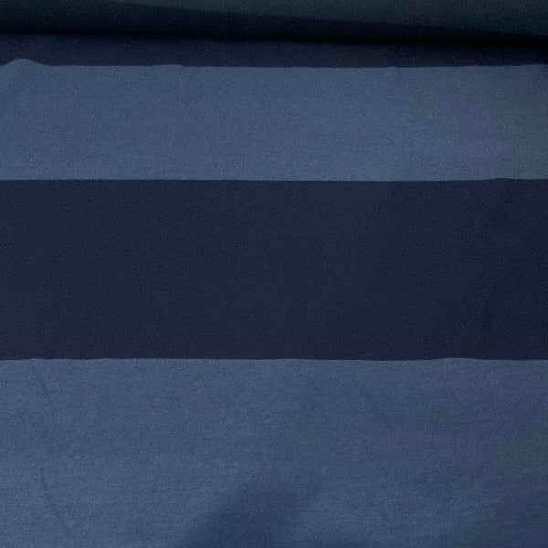 Sunbrella Amanda Ocean Navy Large Stripe Outdoor Upholstery Fabric