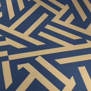 Sunbrella Angles Capri Blue Outdoor Upholstery Fabric