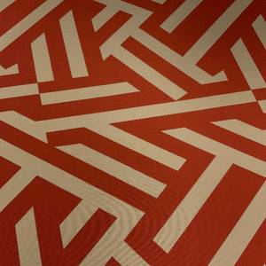 Sunbrella Angles Lipstick Red Outdoor Upholstery Fabric