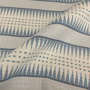  Sunbrella Backgammon Cloud Blue Outdoor Upholstery Fabric