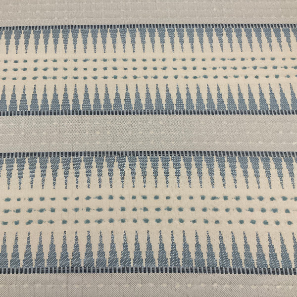  Sunbrella Backgammon Cloud Blue Outdoor Upholstery Fabric