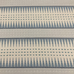  Sunbrella Backgammon Cloud Blue Outdoor Upholstery Fabric