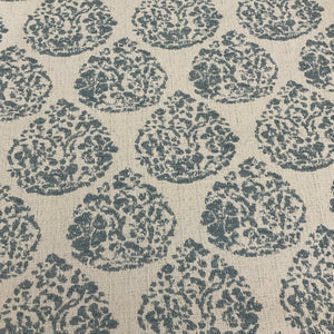 Sunbrella Boheme Paisley Mist Blue Outdoor Upholstery Fabric