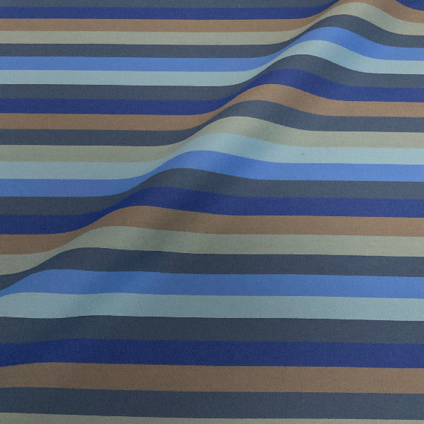 Sunbrella Cadence Regatta Blue Stripe Outdoor Upholstery Fabric