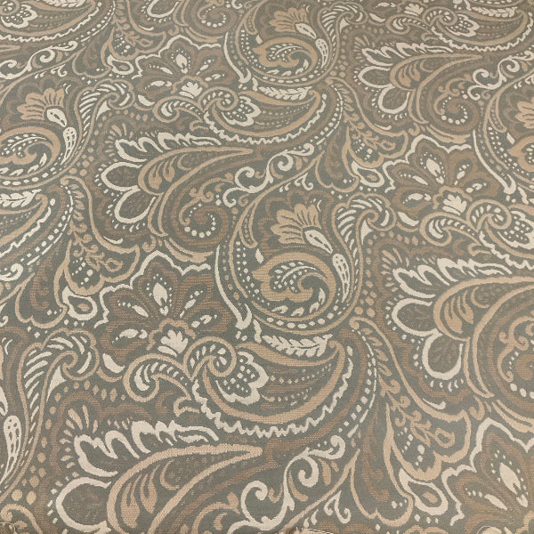 Sunbrella Carina Mist Blue Paisley Outdoor Upholstery Fabric