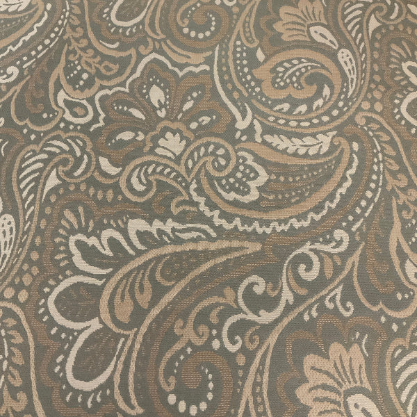 Sunbrella Carina Mist Blue Paisley Outdoor Upholstery Fabric