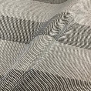 Sunbrella Carlsbad Smoke Gray Stripe Outdoor Upholstery Fabric