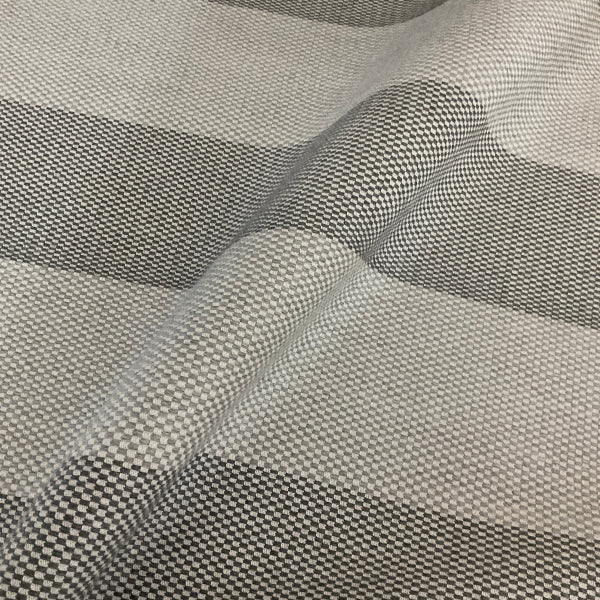 Sunbrella Carlsbad Smoke Gray Stripe Outdoor Upholstery Fabric
