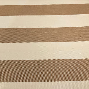 Sunbrella Carlsbad Way Latte Brown Stripe Outdoor Upholstery Fabric