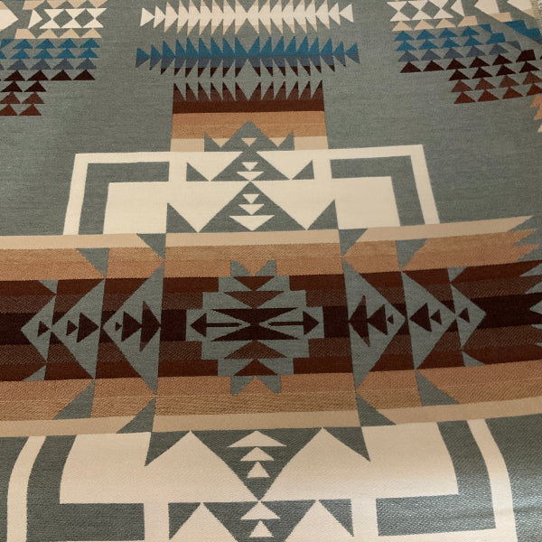 Sunbrella Cheif Joseph Aqua Pendleton Outdoor Upholstery Fabric