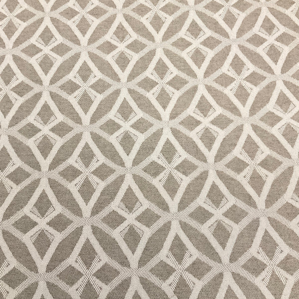 Sunbrella Circle Lattice Shale Gray Outdoor Upholstery Fabric